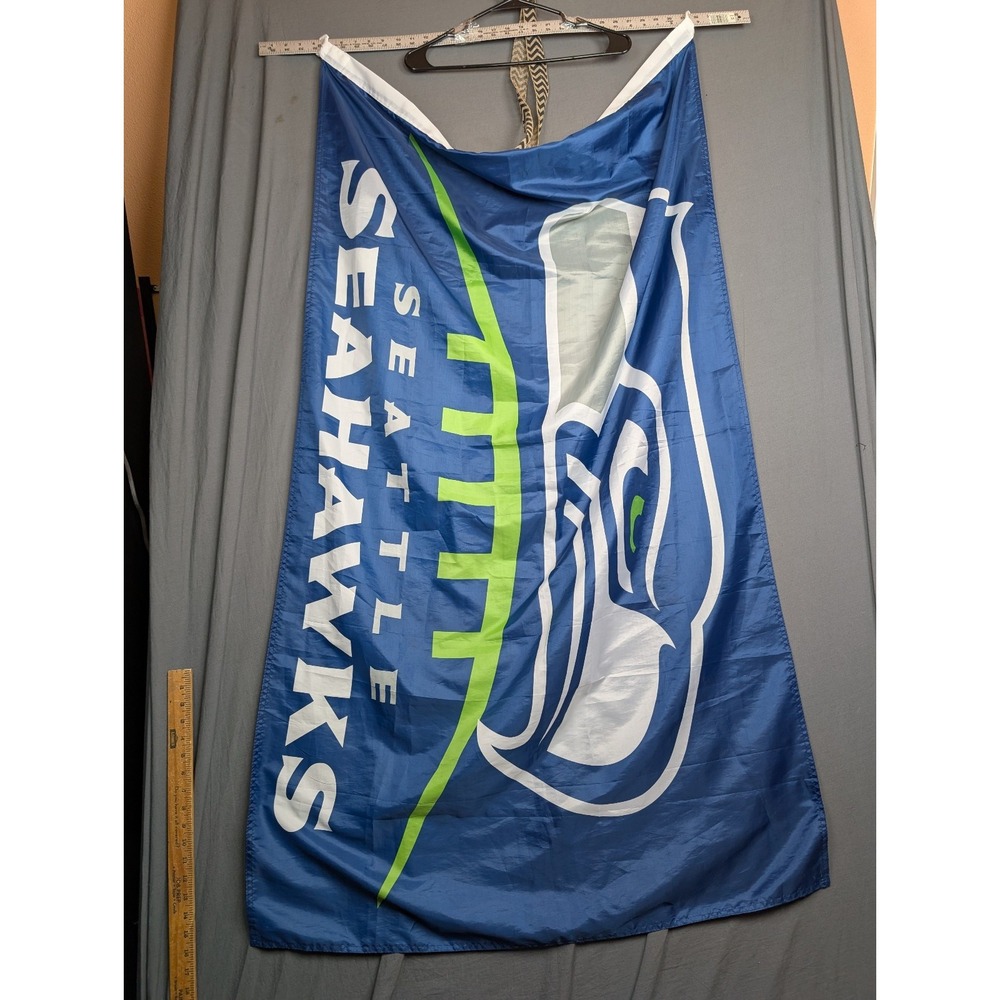 Seattle Seahawks Football Fans 36x60 ‎ Flag Banner